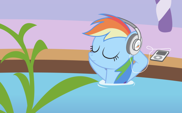 TV Show My Little Pony: Friendship is Magic My Little Pony Rainbow Dash Headphones Ipod Pony HD Wallpaper | Background Image