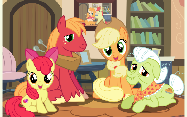 TV Show My Little Pony: Friendship is Magic My Little Pony Applejack Big Macintosh Apple Bloom Granny Smith Bright Mac Pear Butter HD Wallpaper | Background Image