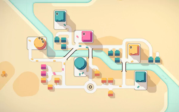 video game Mini Motorways HD Desktop Wallpaper | Background Image