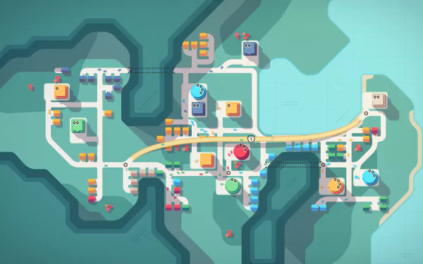 video game Mini Motorways HD Desktop Wallpaper | Background Image