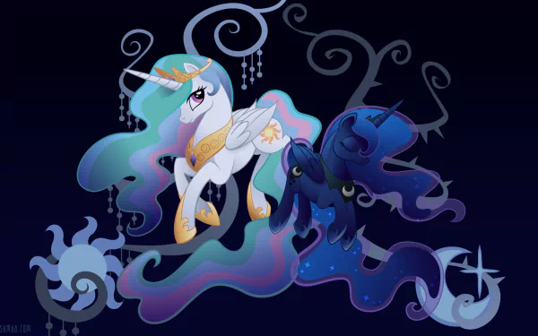 Princess Luna Princess Celestia TV Show My Little Pony: Friendship Is Magic HD Desktop Wallpaper | Background Image