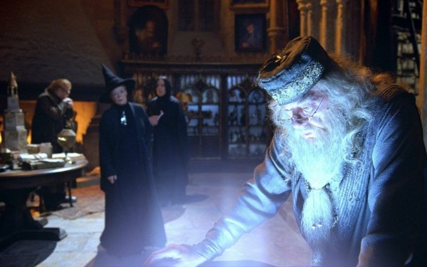 Movie Harry Potter and the Goblet of Fire Harry Potter Albus Dumbledore Michael Gambon HD Wallpaper | Background Image