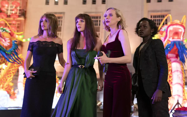 Lupita Nyong'o Diane Kruger Jessica Chastain Penelope Cruz movie The 355 HD Desktop Wallpaper | Background Image