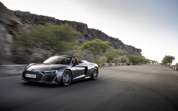cabriolet vehicle Audi R8 V10 HD Desktop Wallpaper | Background Image