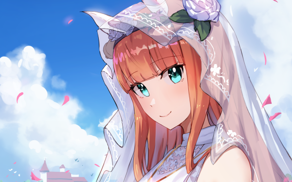 Anime Uma Musume: Pretty Derby Silence Suzuka Bride HD Wallpaper | Background Image