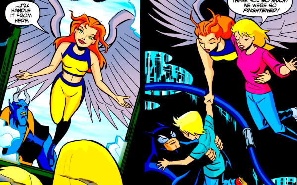 Comics Justice League: Unlimited Hawkgirl Shayera Hol Blue Devil Wildcat HD Wallpaper | Background Image