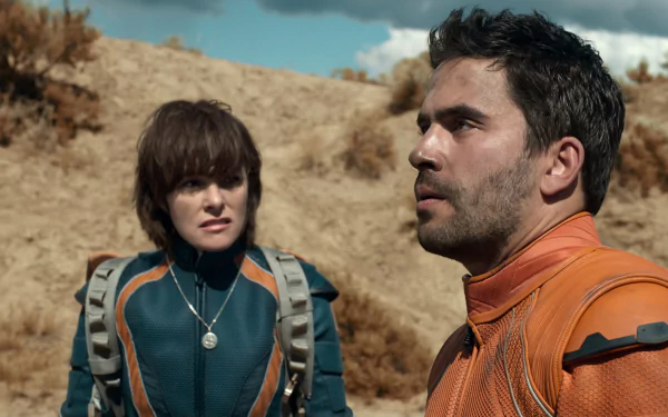 Ignacio Serricchio Don West Parker Posey Dr. Zachary Smith TV Show Lost In Space HD Desktop Wallpaper | Background Image