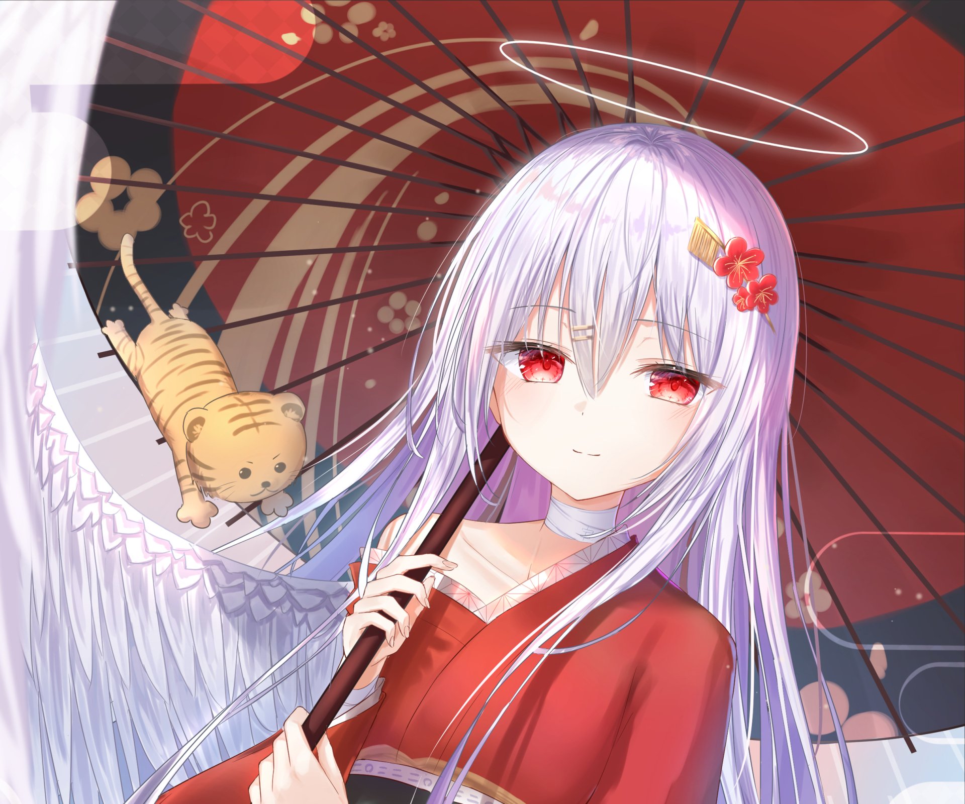 Download Red Eyes Anime Girl Anime Girl HD Wallpaper