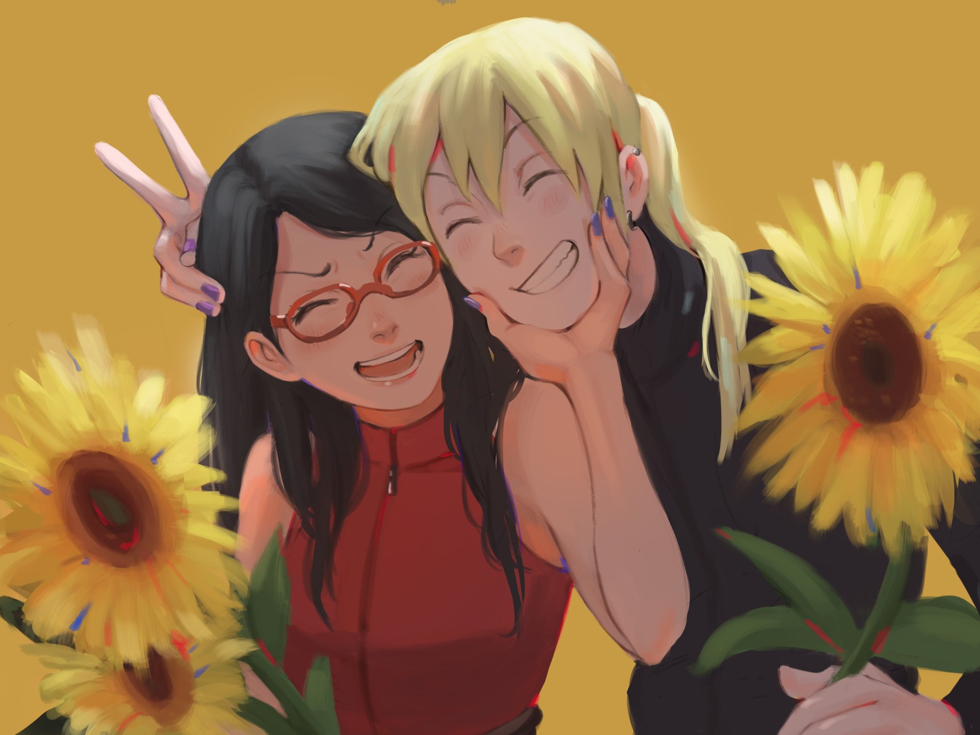 Download Sarada Uchiha Ino Yamanaka Anime Boruto 4k Ultra HD Wallpaper