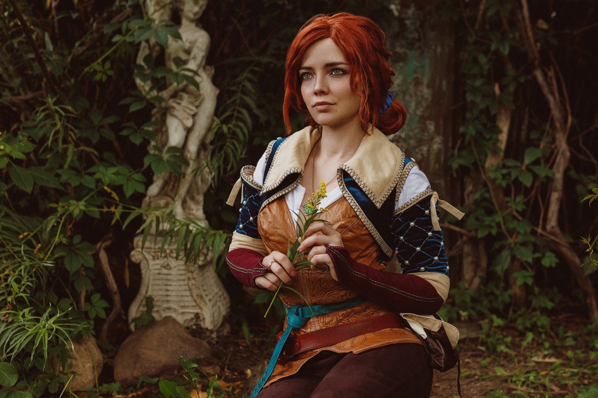 Download The Witcher Triss Merigold Woman Cosplay HD Wallpaper