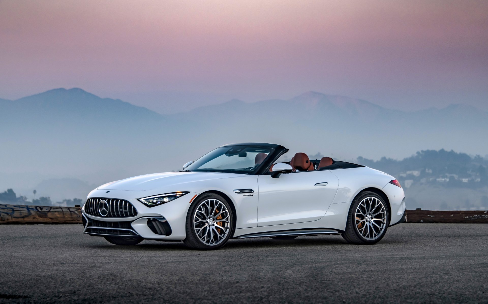 Download Cabriolet Mercedes-AMG SL 55 4MATIC Vehicle Mercedes-AMG SL 4k Ultra HD Wallpaper