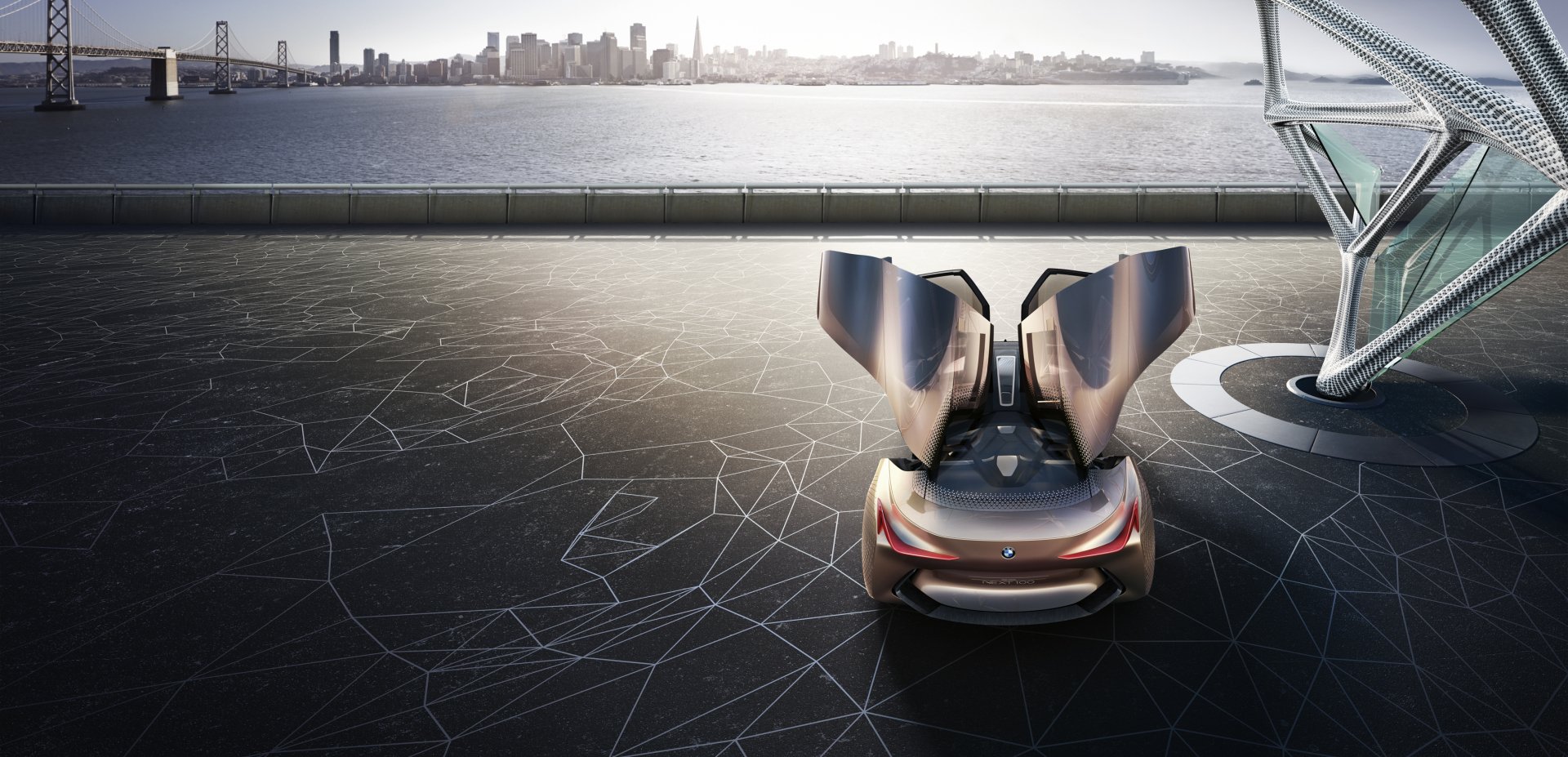Download Concept Car Vehicle BMW Vision Next 100 HD Wallpaper