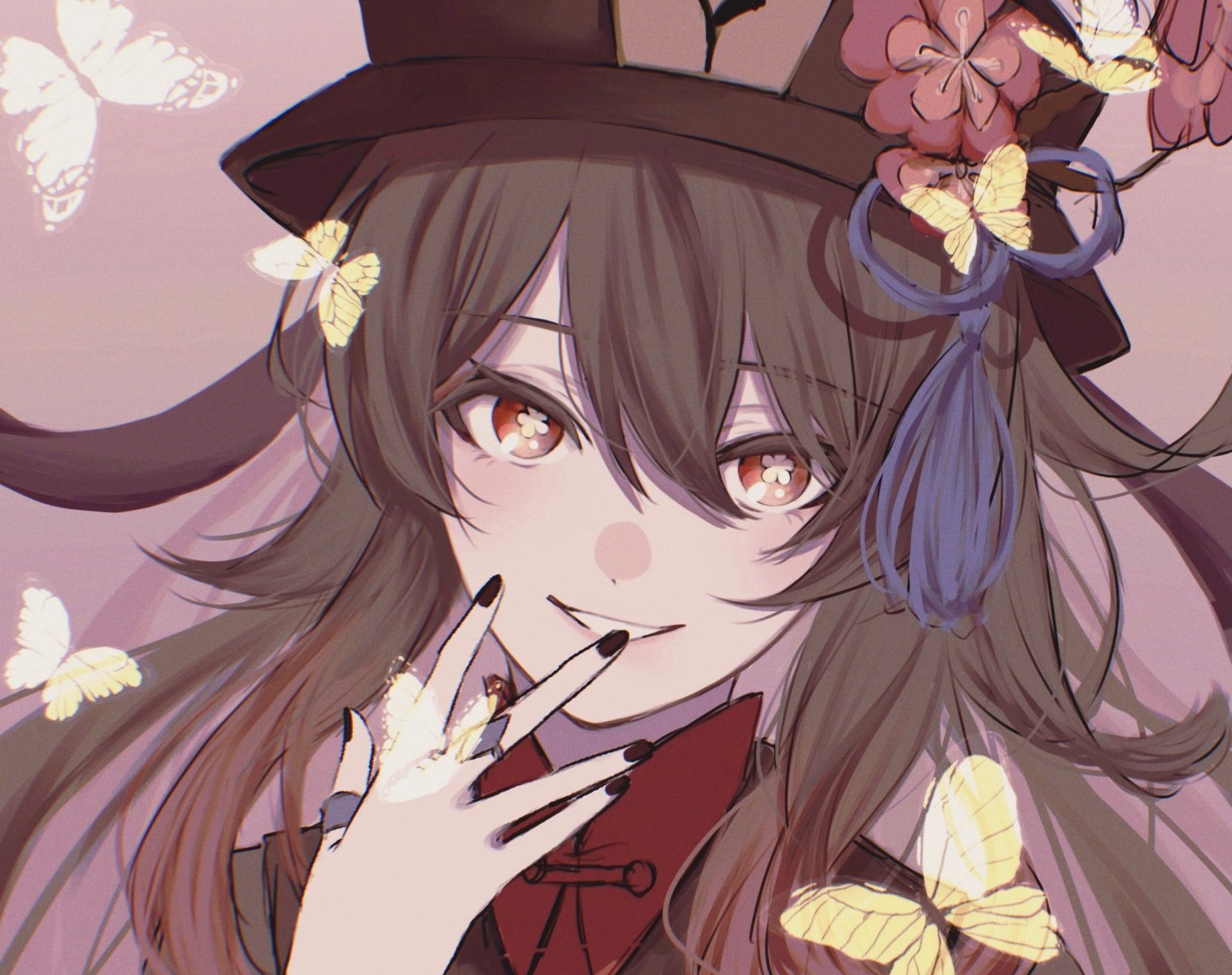 Download Hu Tao Video Game Genshin Impact HD Wallpaper by ごちそう