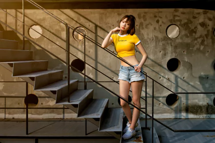 shorts woman asian HD Desktop Wallpaper | Background Image
