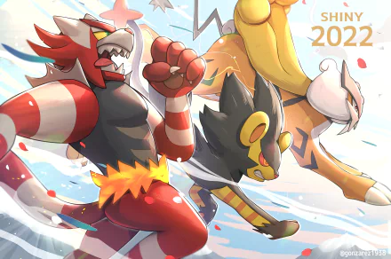 Incineroar (Pokémon) Luxray (Pokémon) Raikou (Pokémon) Anime Pokemon HD Desktop Wallpaper | Background Image
