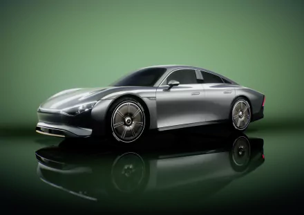 electric car silver car vehicle Mercedes-Benz Vision EQXX HD Desktop Wallpaper | Background Image