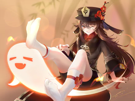 Hu Tao video game Genshin Impact HD Desktop Wallpaper | Background Image