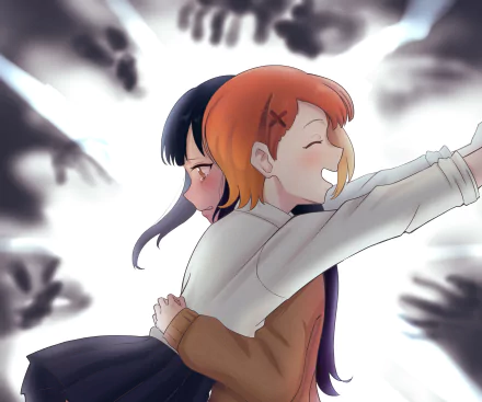 Hana Yurikawa Miko Yotsuya Anime Mieruko-chan HD Desktop Wallpaper | Background Image