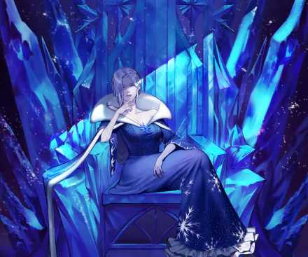 Frost Queen Cookie (Cookie Run) video game COOKIE RUN: KINGDOM HD Desktop Wallpaper | Background Image