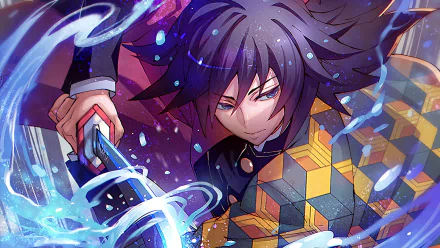 Giyuu Tomioka Anime Demon Slayer: Kimetsu no Yaiba HD Desktop Wallpaper | Background Image