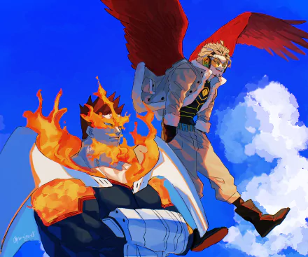 Endeavor (Boku no Hero Academia) Keigo Takami Hawks (Boku No Hero Academia) Anime My Hero Academia HD Desktop Wallpaper | Background Image
