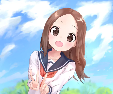 Takagi (Karakai Jouzu no Takagi-san) Anime Teasing Master Takagi-san HD Desktop Wallpaper | Background Image