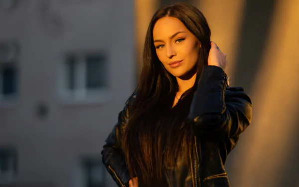 black hair woman model HD Desktop Wallpaper | Background Image