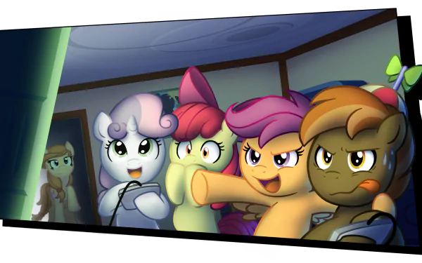 Cream Heart (My Little Pony) Apple Bloom Sweetie Belle Button Mash Scootaloo (My Little Pony) TV Show My Little Pony: Friendship Is Magic HD Desktop Wallpaper | Background Image