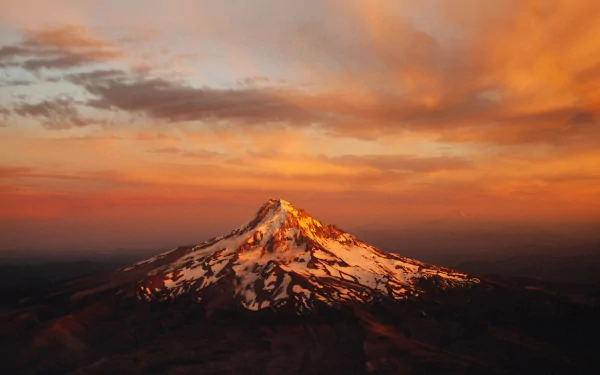 sunset nature Mount Hood HD Desktop Wallpaper | Background Image