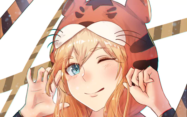 wink Anime girl anime girl HD Desktop Wallpaper | Background Image
