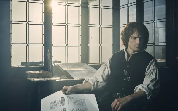 Jamie Fraser Sam Heughan TV Show Outlander HD Desktop Wallpaper | Background Image