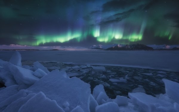 Earth Aurora Borealis Winter Sky Norway HD Wallpaper | Background Image
