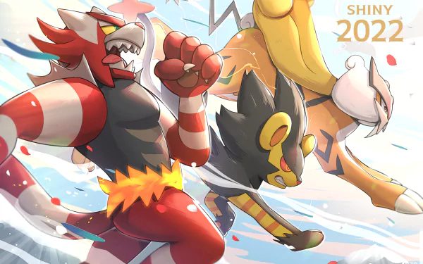 Incineroar (Pokémon) Luxray (Pokémon) Raikou (Pokémon) Anime Pokémon HD Desktop Wallpaper | Background Image