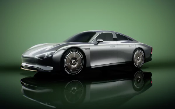electric car silver car vehicle Mercedes-Benz Vision EQXX HD Desktop Wallpaper | Background Image