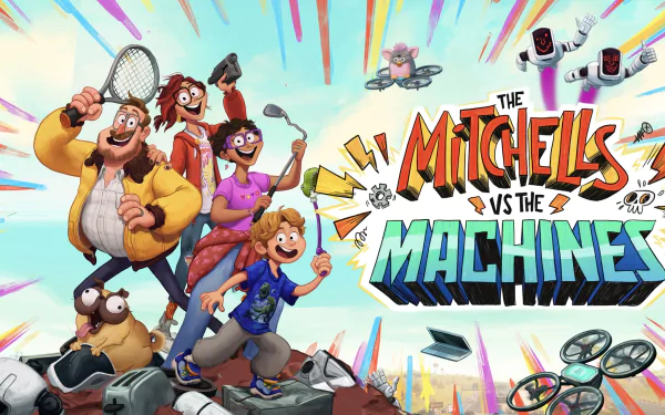 Rick Mitchell Linda Mitchell Katie Mitchell Aaron Mitchell movie The Mitchells vs. The Machines HD Desktop Wallpaper | Background Image