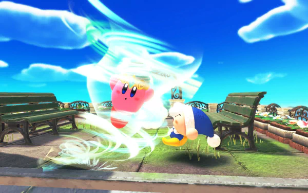 video game Kirby and The Forgotten Land HD Desktop Wallpaper | Background Image
