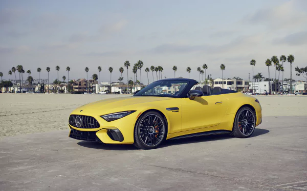 cabriolet Mercedes-AMG SL 63 4MATIC vehicle Mercedes-AMG SL HD Desktop Wallpaper | Background Image