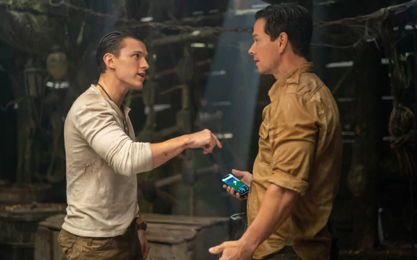 Victor Sullivan Mark Wahlberg Nathan Drake Tom Holland movie Uncharted HD Desktop Wallpaper | Background Image