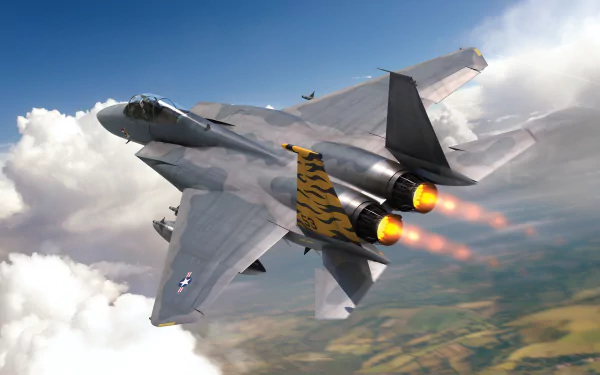 warplane military McDonnell Douglas F-15 Eagle HD Desktop Wallpaper | Background Image