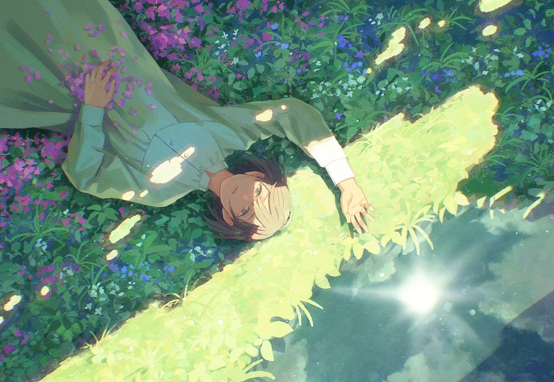 Download Lying Down Anime Girl Anime Girl HD Wallpaper