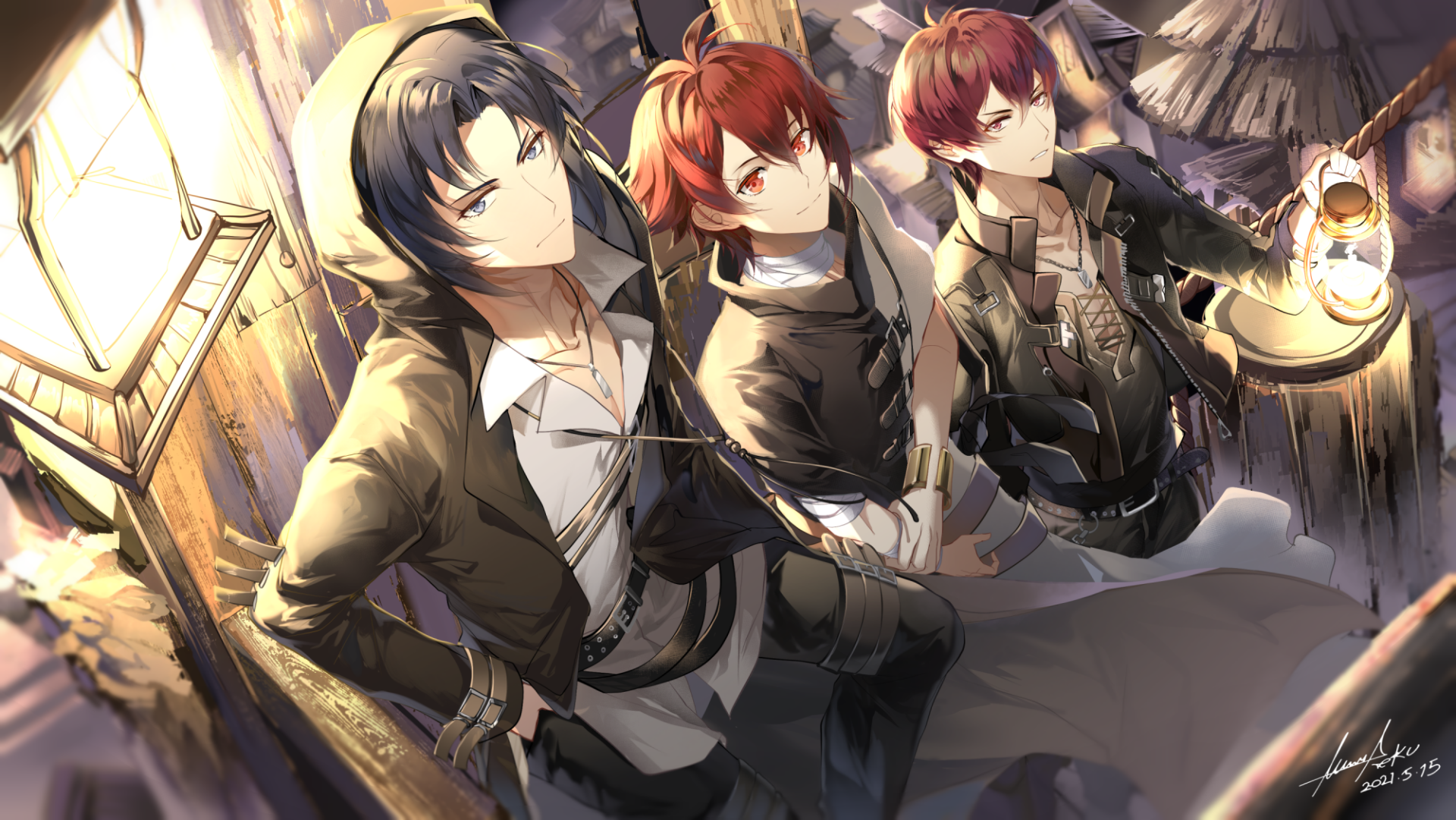 Download Riku Nanase Iori Izumi Toma Inumaru Anime IDOLiSH7 HD Wallpaper