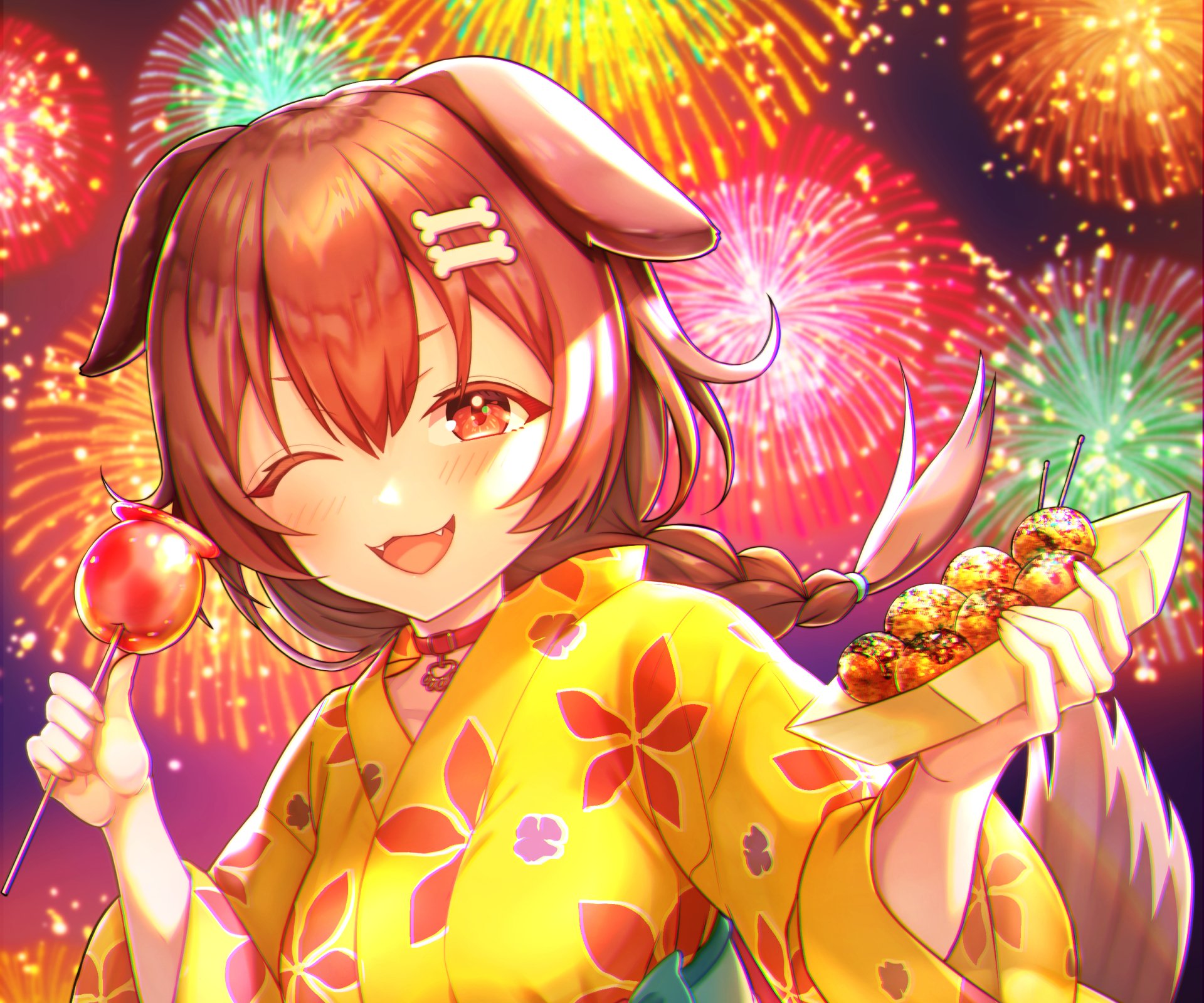 Download Inugami Korone Hololive Anime Virtual Youtuber HD Wallpaper