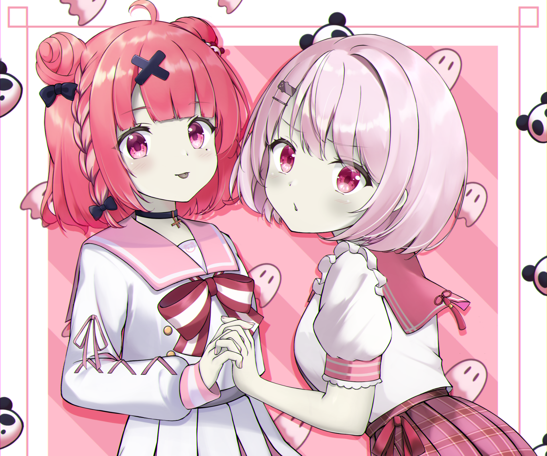 Download Nijisanji Shiina Yuika Sasaki Saku Anime Virtual Youtuber HD Wallpaper