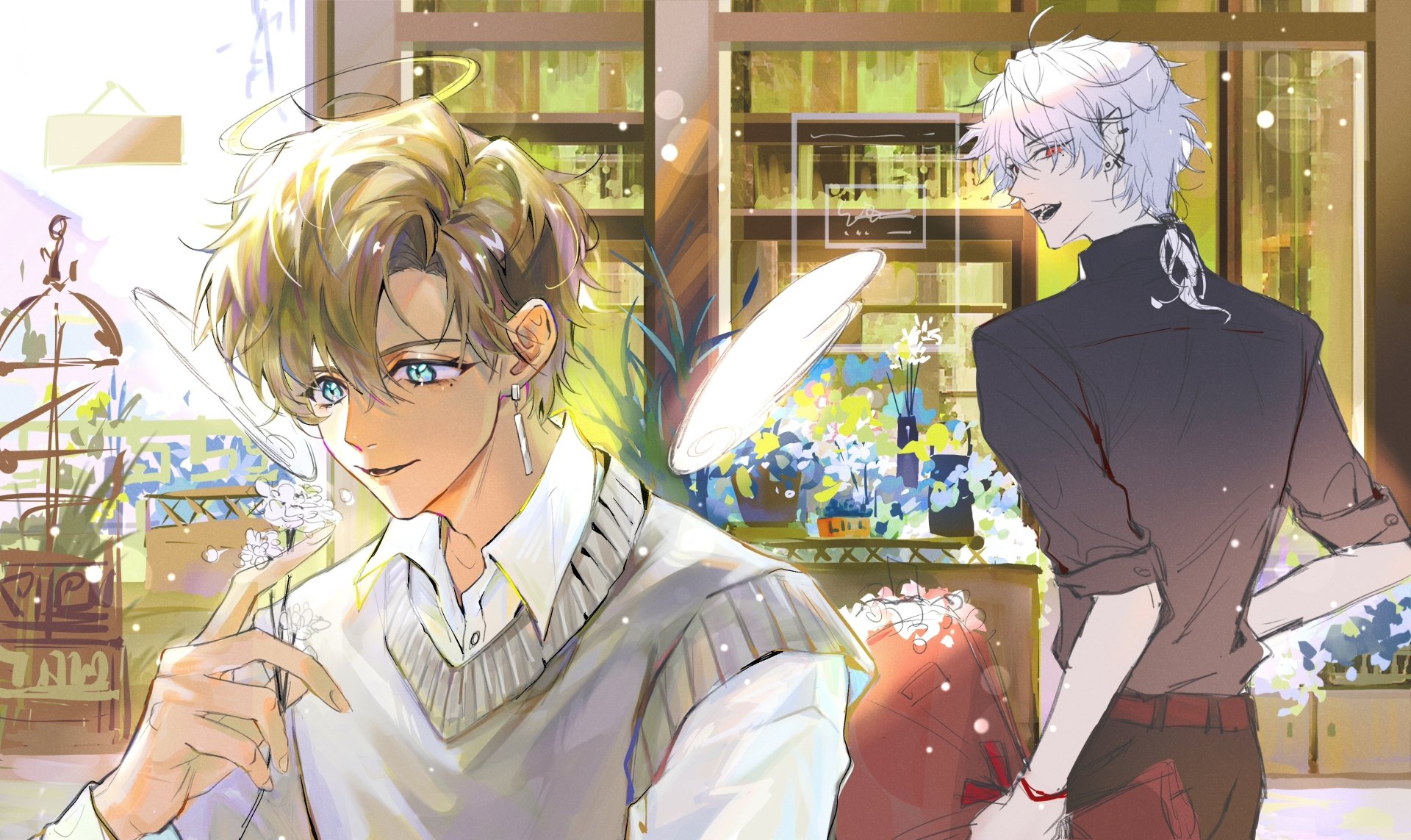 Download Nijisanji Kuzuha (Virtual YouTuber) Kanae (Virtual Youtuber) Anime Virtual Youtuber 4k Ultra HD Wallpaper