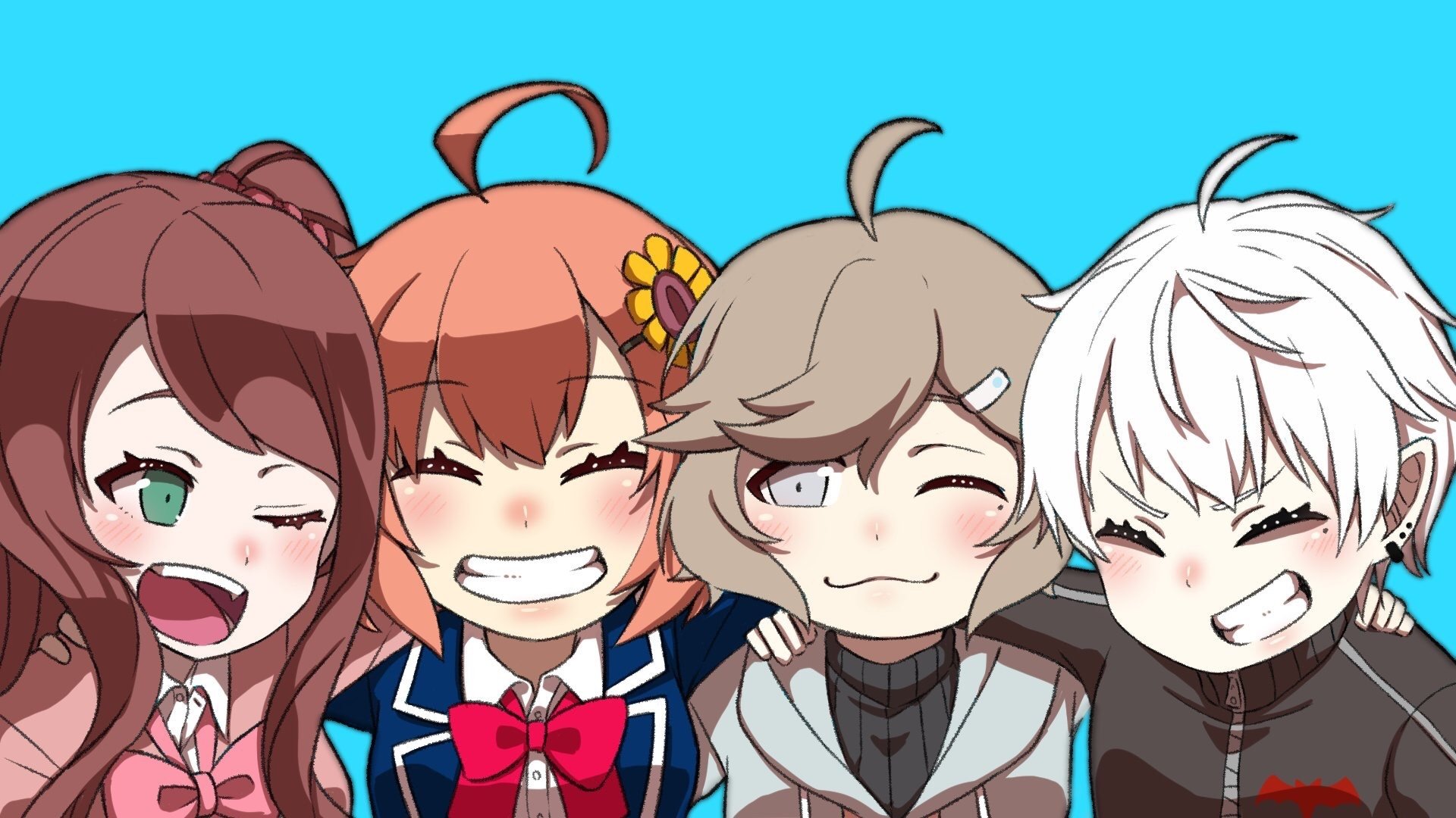 Download Nijisanji Kuzuha (Virtual YouTuber) Kanae (Virtual Youtuber) Honma Himawari Akabane Youko Anime Virtual Youtuber HD Wallpaper