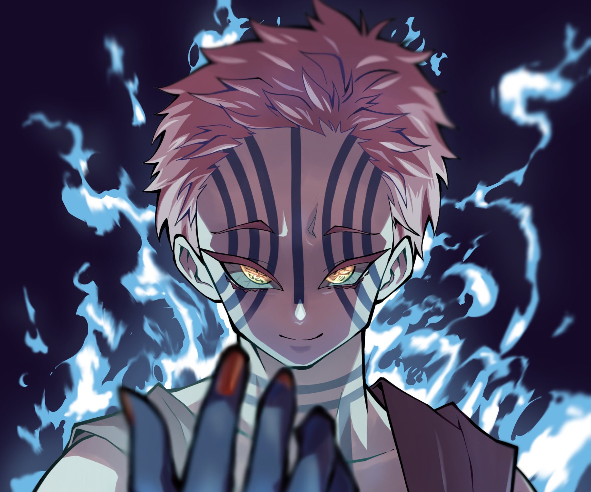 Download Akaza (Demon Slayer: Kimetsu No Yaiba) Anime Demon Slayer: Kimetsu No Yaiba HD Wallpaper by Tsumiki