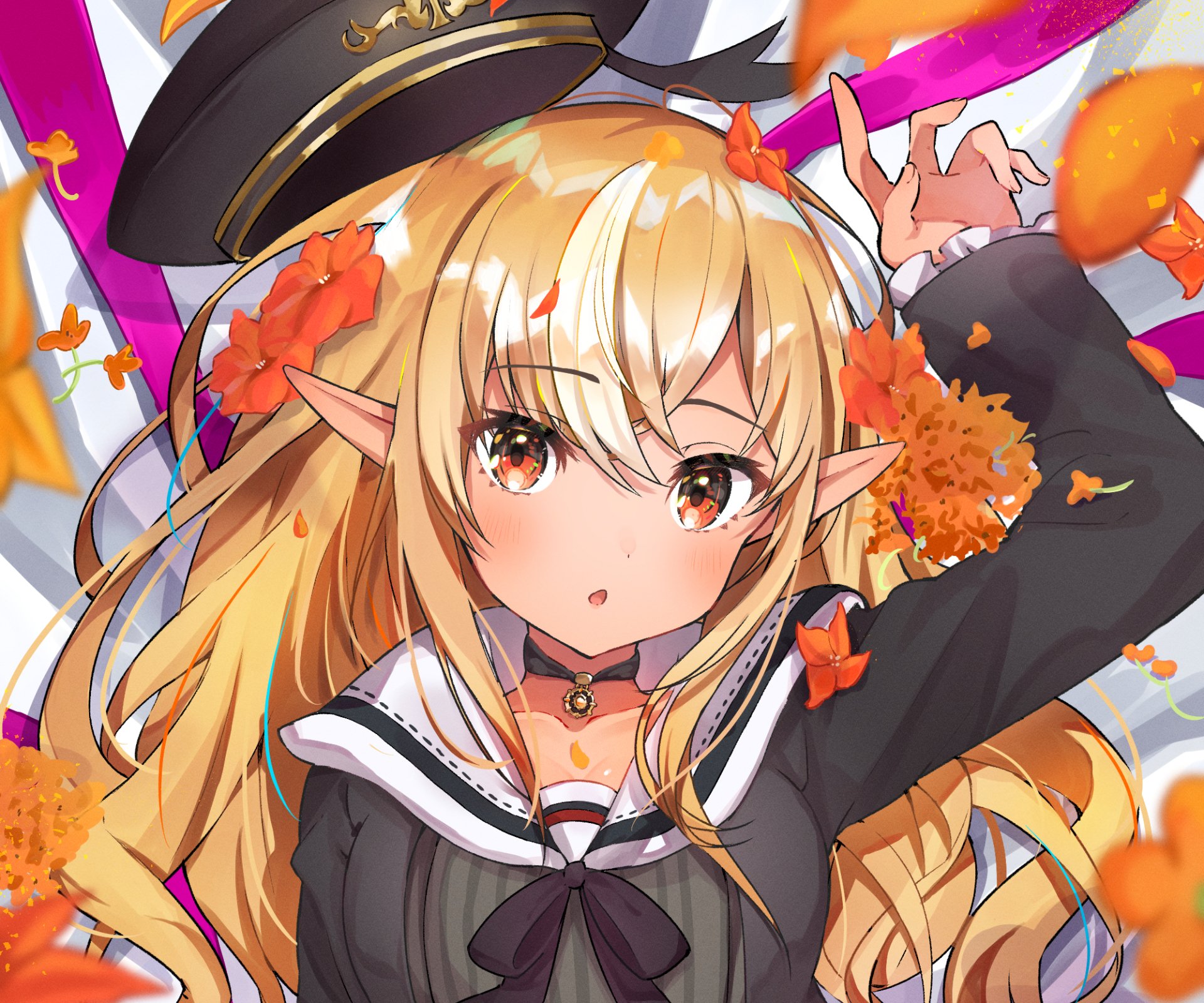 Download Hololive Shiranui Flare Anime Virtual Youtuber HD Wallpaper