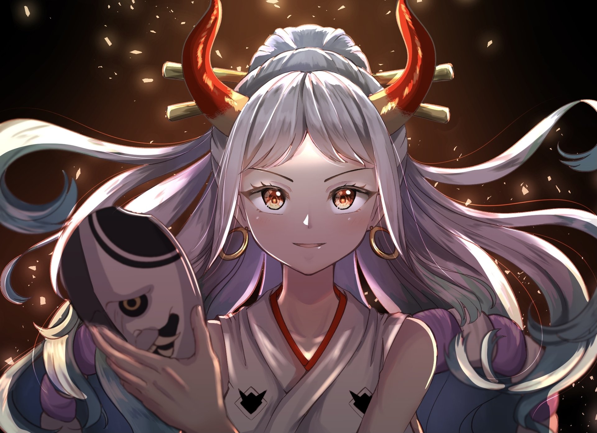 Download Yamato (One Piece) Anime One Piece HD Wallpaper by キウイ