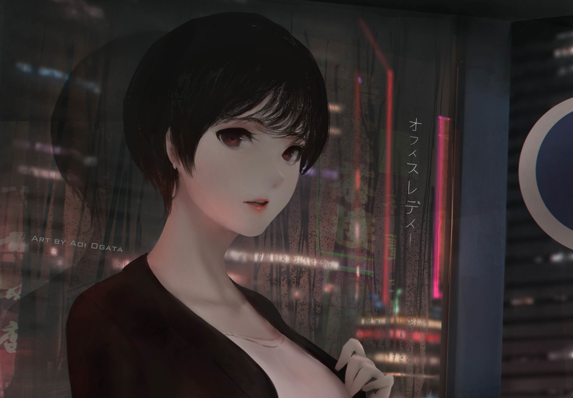 Download Anime Girl Night City Anime Girl Anime Night Anime City HD ...