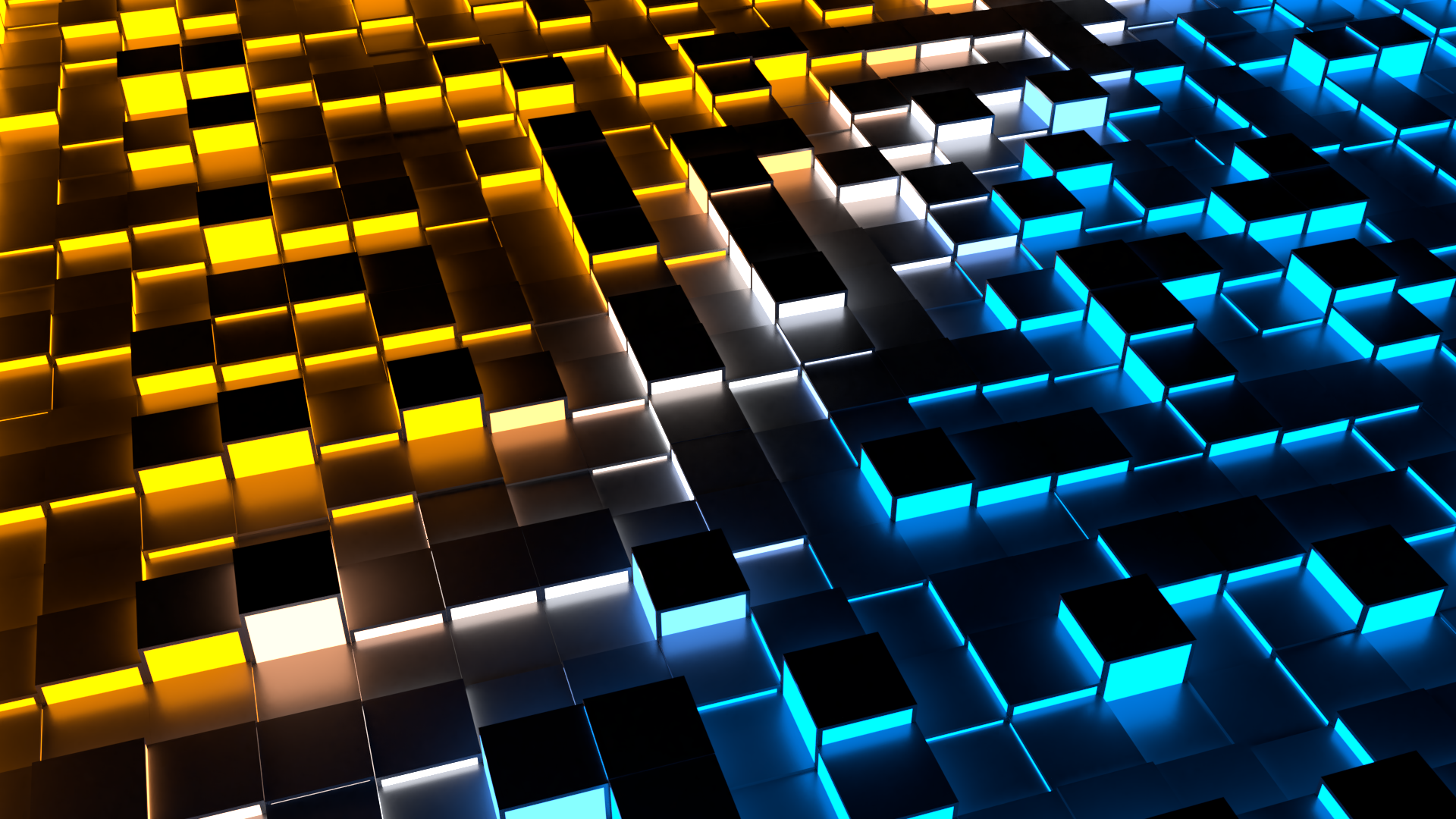 Abstract 3D Cubes Pattern by Stoetecc